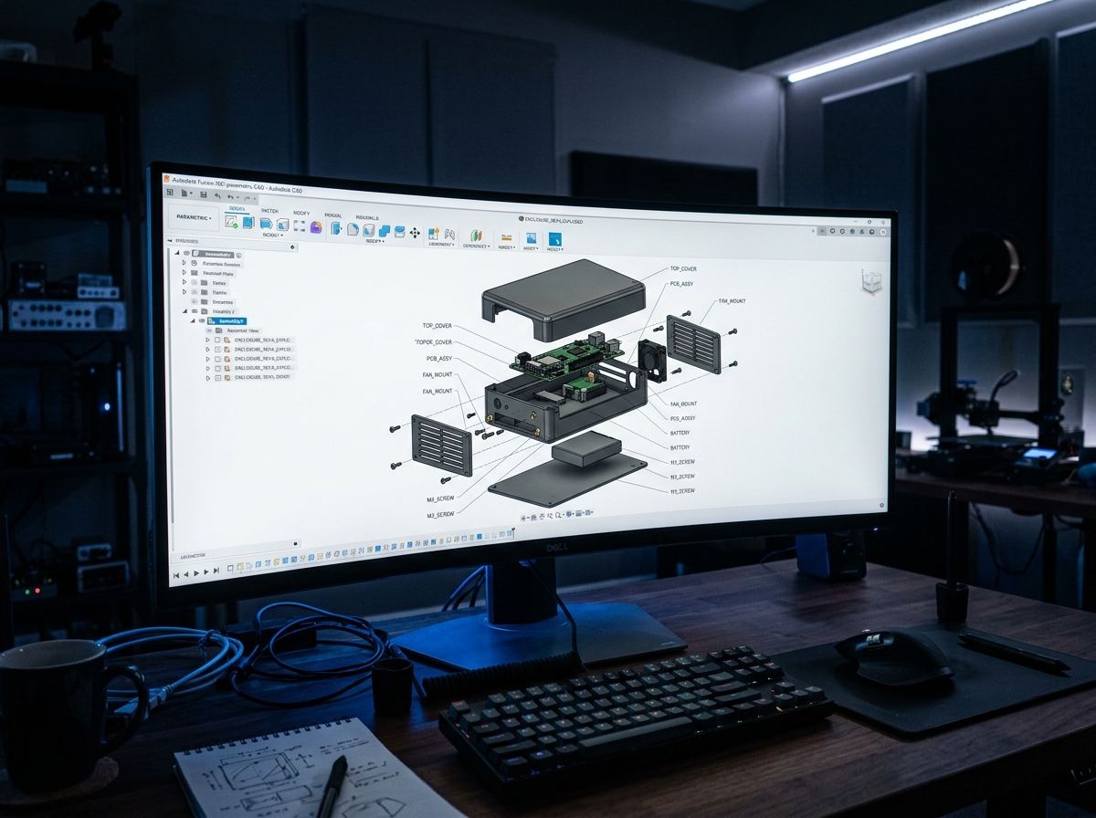 3D CAD modeling and mechanical engineering workstation